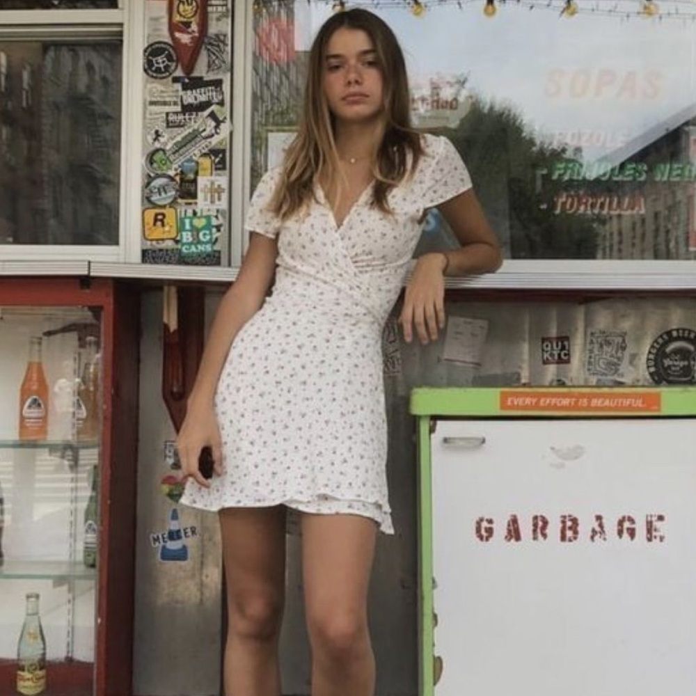 OLD Brandy Melville Floral Wrap Dress!!